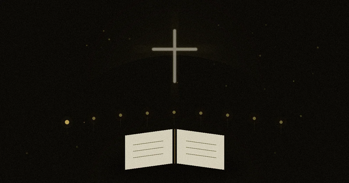 Novena app comparison with candlelight, a prayer book, and nine golden markers